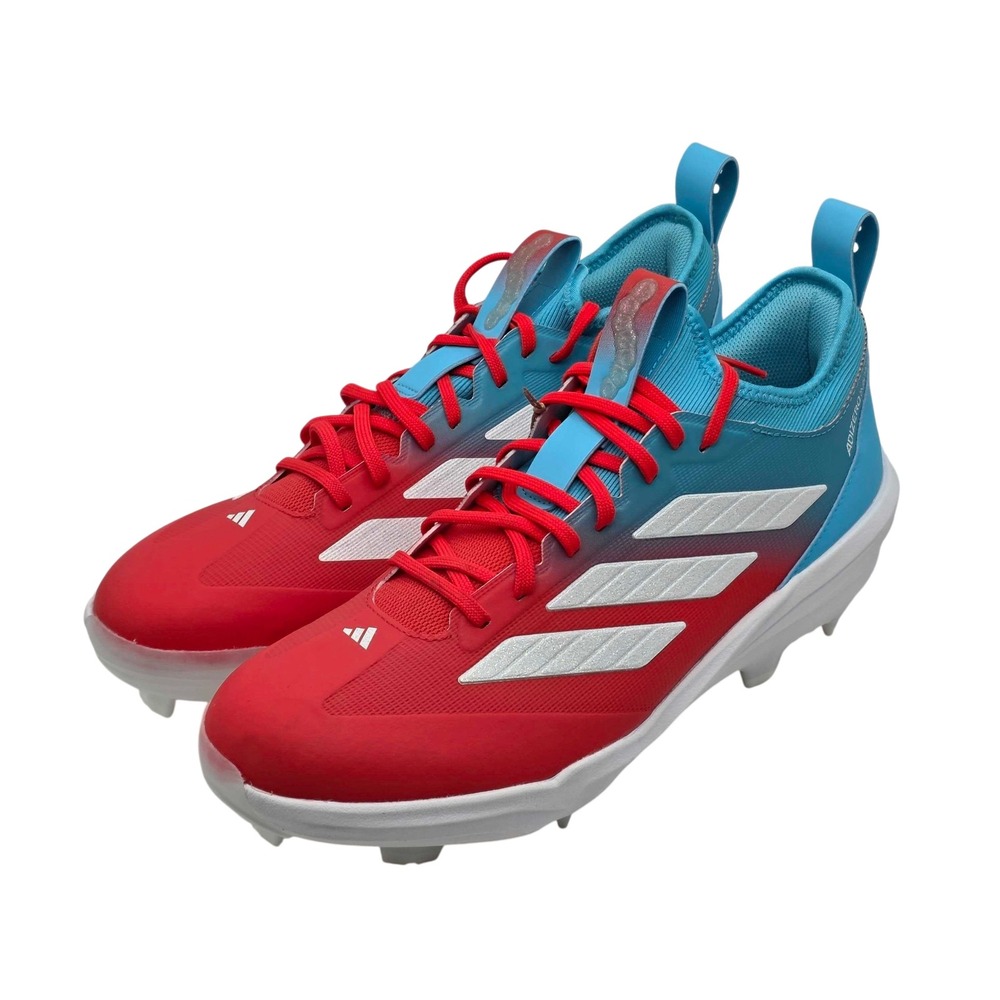 adidas Adizero Impact TPU Candy Baseball Cleats Men's 11 Red Blue NEW JR7826